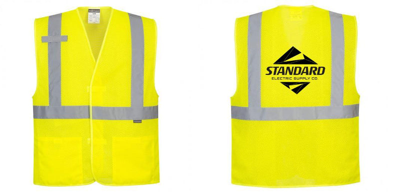 Custom Class 2 High Visibility Economy Reflective MESH Safety Vest
