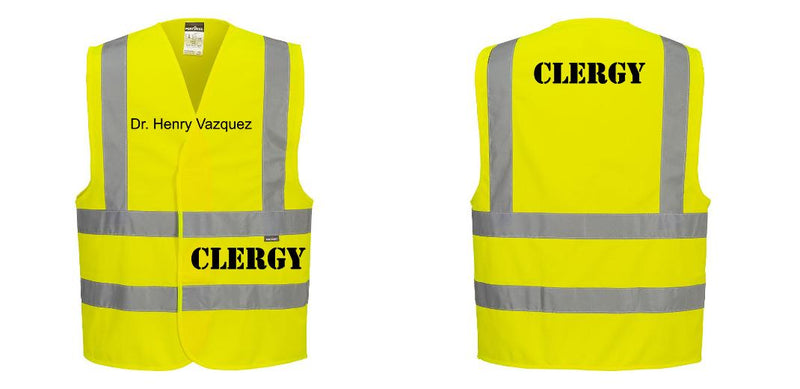 Custom Logo Reflective Yellow Safety Vest - ANSI Class 2