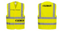 Custom Logo Reflective Yellow Safety Vest - ANSI Class 2