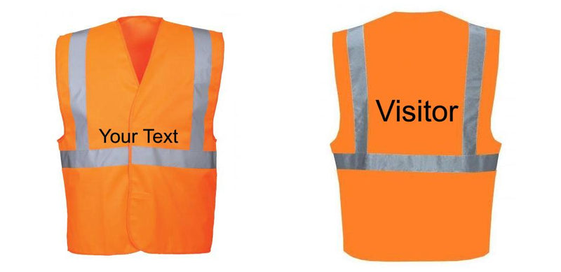 Custom Class 2 Orange Reflective Safety Vest
