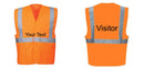 Custom Class 2 Orange Reflective Safety Vest