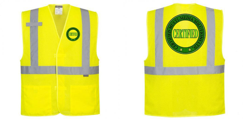 Custom Class 2 High Visibility Economy Reflective MESH Safety Vest