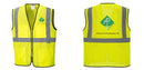 Lightweight High Visibility Yellow Tampa Mesh Vest
