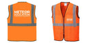 Custom Lightweight High Visibility ORANGE Tampa Mesh Vest