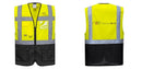 Custom Warsaw Yellow and Black Professional Style Safety Vest