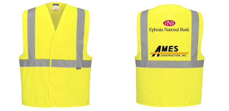 Custom Class 2 Yellow Reflective Safety Vest