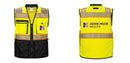Custom Premium Two-toned Surveyor Safety Vest with Segmented Tape