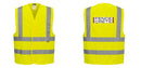 Custom Logo Reflective Yellow Safety Vest - ANSI Class 2