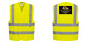 Custom Logo Reflective Yellow Safety Vest - ANSI Class 2