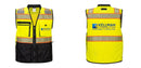 Custom Premium Two-toned Surveyor Safety Vest with Segmented Tape