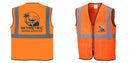 Custom Lightweight High Visibility ORANGE Tampa Mesh Vest