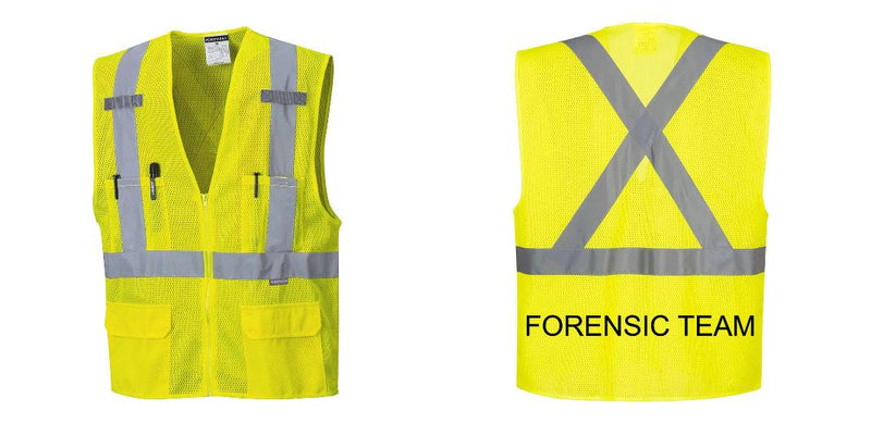 Custom Hi-Vis YELLOW Mesh X Back Executive Vest