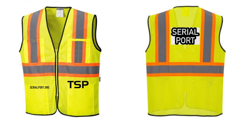 Custom Yellow Mesh Class 2 Reflective Safety Vest with Pockets