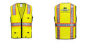 Hi-Vis Yellow/Black Ultra Cool Surveyor Vest – Mesh, Reflective, ANSI Class 2