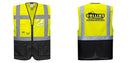 Custom Warsaw Yellow and Black Professional Style Safety Vest