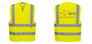 Custom Logo Reflective Yellow Safety Vest - ANSI Class 2