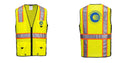 Hi-Vis Yellow/Black Ultra Cool Surveyor Vest – Mesh, Reflective, ANSI Class 2