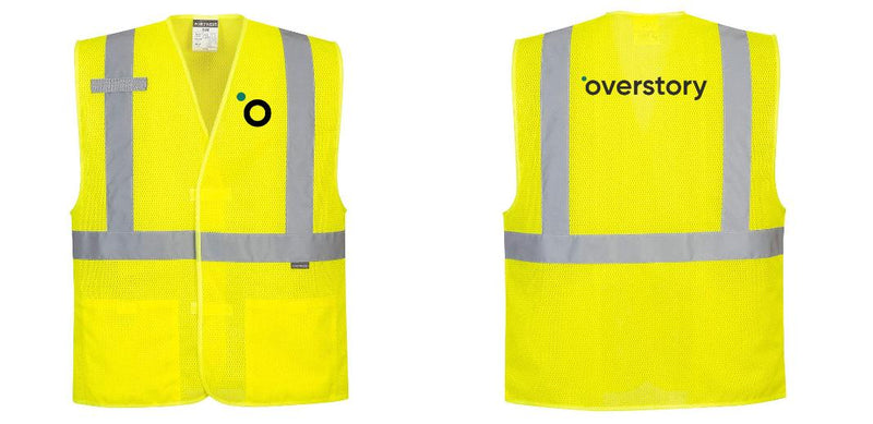 Hi-Vis Yellow Band and Brace Mesh Safety Vest – Lightweight, ANSI Class 2