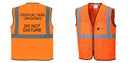 Custom Lightweight High Visibility ORANGE Tampa Mesh Vest