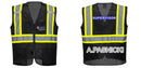 Black Safety Vest | Reflective High Visibility with Pockets