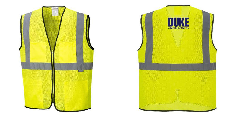 Lightweight High Visibility Yellow Tampa Mesh Vest