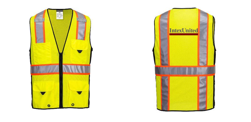 Hi-Vis Yellow/Black Ultra Cool Surveyor Vest – Mesh, Reflective, ANSI Class 2