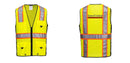 Hi-Vis Yellow/Black Ultra Cool Surveyor Vest – Mesh, Reflective, ANSI Class 2