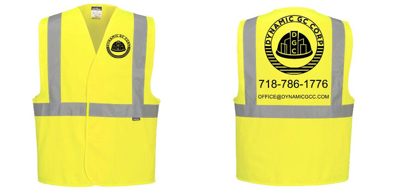 Custom Class 2 Yellow Reflective Safety Vest