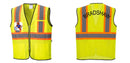 Custom Yellow Mesh Class 2 Reflective Safety Vest with Pockets