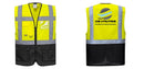 Custom Warsaw Yellow and Black Professional Style Safety Vest