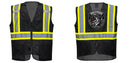 Black Safety Vest | Reflective High Visibility with Pockets