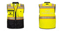 Custom Premium Two-toned Surveyor Safety Vest with Segmented Tape