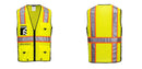 Hi-Vis Yellow/Black Ultra Cool Surveyor Vest – Mesh, Reflective, ANSI Class 2