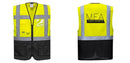 Custom Warsaw Yellow and Black Professional Style Safety Vest