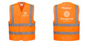 Custom Hi-Vis ORANGE Class 2 Reflective Safety Vest