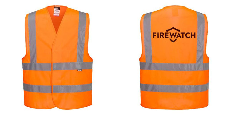 Custom Hi-Vis ORANGE Class 2 Reflective Safety Vest