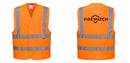 Custom Hi-Vis ORANGE Class 2 Reflective Safety Vest