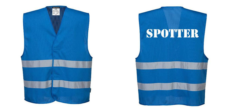 Custom Royal Blue MeshAir Reflective Safety Vest – Event & General Use