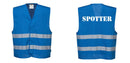 Custom Royal Blue MeshAir Reflective Safety Vest – Event & General Use