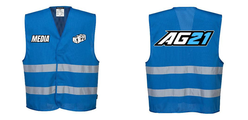 Custom Royal Blue MeshAir Reflective Safety Vest – Event & General Use