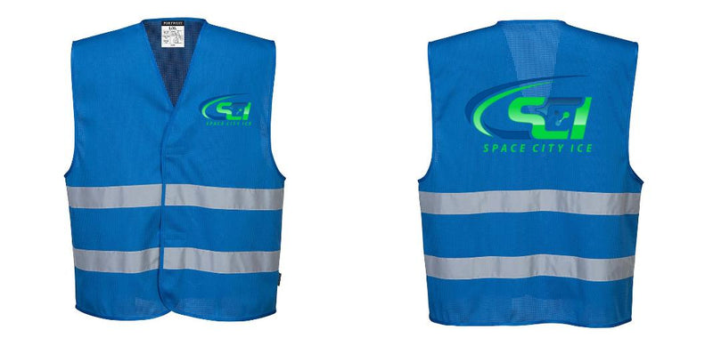 Custom Royal Blue MeshAir Reflective Safety Vest – Event & General Use