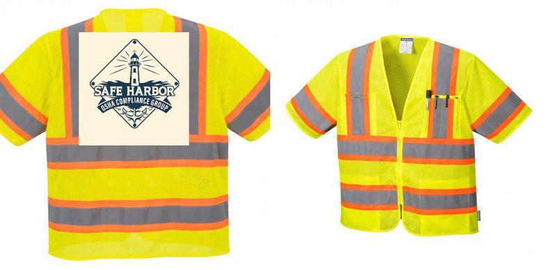 Custom Class 3 Yellow Safety Vest Sleeved Hi-Vis with Pockets