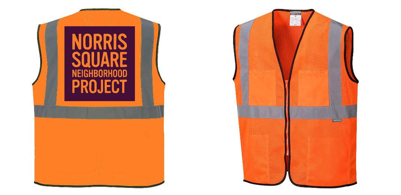 Custom Lightweight High Visibility ORANGE Tampa Mesh Vest