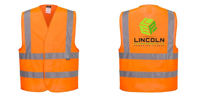 Custom Hi-Vis ORANGE Class 2 Reflective Safety Vest