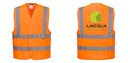 Custom Hi-Vis ORANGE Class 2 Reflective Safety Vest