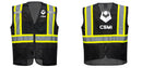 Black Safety Vest | Reflective High Visibility with Pockets