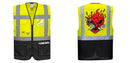 Custom Warsaw Yellow and Black Professional Style Safety Vest