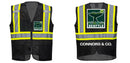 Black Safety Vest | Reflective High Visibility with Pockets