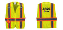 Adjustable Yellow Mesh Contrast Breakaway Vest