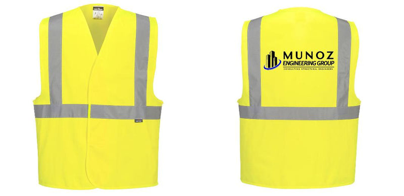 Custom Class 2 Yellow Reflective Safety Vest